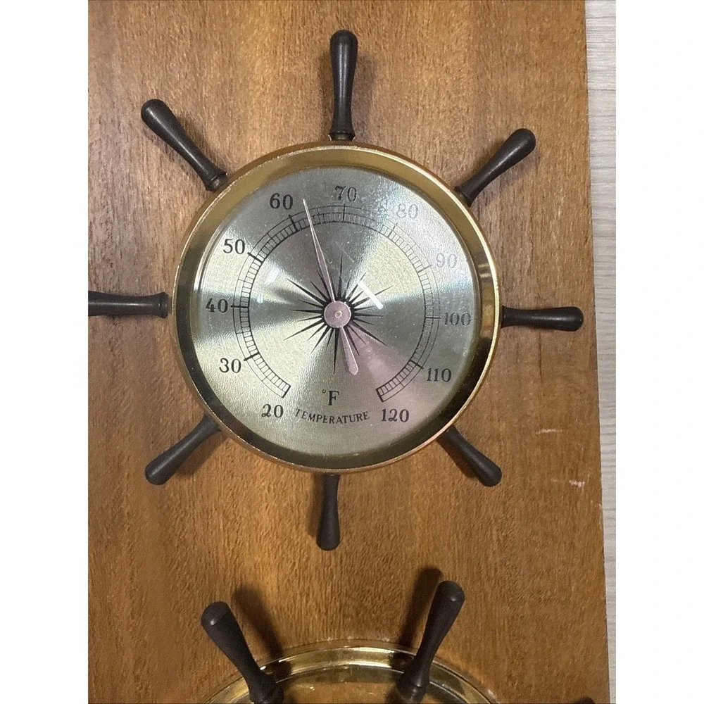 Vintage Jason Nautical‎ Ship Wheel Weather Station